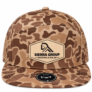 Custom 7 Panel <b>Duck</b> Camo Trucker <b>Hat</b> Woven Patch Logo Snapback Cap Wholesale Vietnam Manufacturer OEM ODM Hunting Cap Factory - Product Image 4