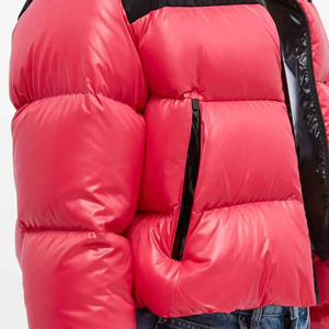 Women's <b>Flannel</b> Winter Breathable Puffer <b>Jacket</b> Thick New Trends Custom Color Women's Crop Puffer <b>Jacket</b> New Design - Product Image 6