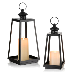 <b>Set</b> of 2 Pcs Best Decorative Magnificent Christmas Stainless Steel Stylish Metal & Glass <b>Lantern</b> for Home Decor Handmade - Product Image 5