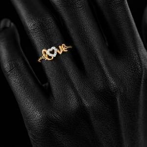 Anillo de Compromiso y Boda Ajustable de 14K para Mujer, con Moissanita en Forma de Corazón, Engaste de Garras, Plata de Ley 925, Regalo de San Valentín - Product Image 4