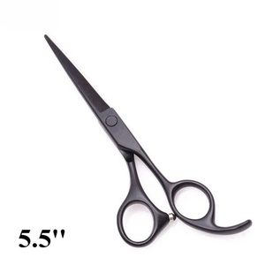 Ciseaux à moustache en acier inoxydable à haute teneur en carbone, revêtement noir, ciseaux à barbe pour la beauté et les soins personnels - Product Image 4