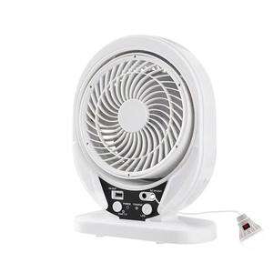 Ventilador de Mesa Solar/USB de Doble Potencia ZGBROTHERS MR-607 de 8 Pulgadas, Portátil, Recargable, con Batería de Litio de 3.7V y 4000mAh, Bombilla LED para Coche y Exteriores - Product Image 1