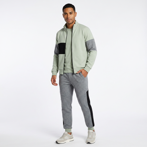 Boys Tracksuit Full Sleeve Zipper <b>Stand</b> Collar Casual Autumn Wear Polyester Cotton Mid <b>weight</b> Regular Fit With Side - Product Image 2