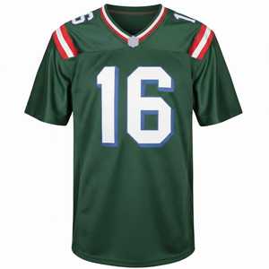 Camiseta de Fútbol Americano para Hombre, Ropa Deportiva, MOQ Bajo y Servicio OEM, Camiseta de Fútbol Americano con Colores y Logotipo Personalizados - Product Image 1