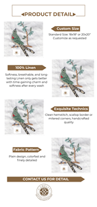 Design d'oiseau délicat, des tons frais évoquant la nature, idéal pour les moments de thé. - Product Image 2