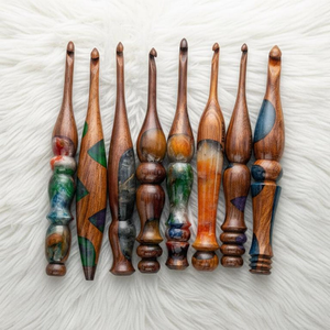Wooden & Resin Colorful 3mm Fashion <b>Crochet</b> <b>Hook</b> Needles <b>Set</b> 20cm Convenient for Hand Knitting and <b>Crochet</b> DIY Crafts - Product Image 6