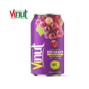 Precio DE FÁBRICA DE Vietnam VINUT 330ml Bebida de jugo de uva roja Sin azúcar Etiqueta privada Bebida Muestra gratis - Product Image 1