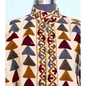 Veste Cotrise pour tous les festivals, broderie style bohème cousue à la main, manteau de festival bohème, style vintage décontracté, pour les vacances, la plage et les soirées - Product Image 3