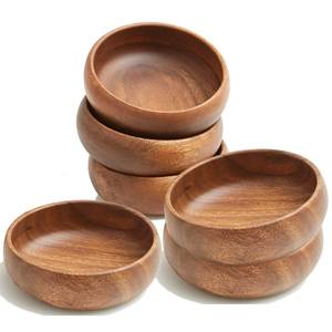 Handcrafted Natural Wood Eco-Friendly Bowl Classic Design Home Restaurant Hotel Wedding Party <b>Dinnerware</b> Kitchen Serveware Bowl - Product Image 3