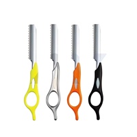 Rasoir manuel de coiffure pour hommes, manche ergonomique, outil de coiffure pour barbiers et usage domestique, pour la coupe et le modelage des cheveux – Offre Spéciale
