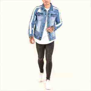 Wholesale <b>Customized</b> <b>Denim</b> <b>Jacket</b> for Men Best Quality Winter Cotton <b>Jacket</b> Casual Style <b>Denim</b> <b>Jackets</b> - Product Image 1