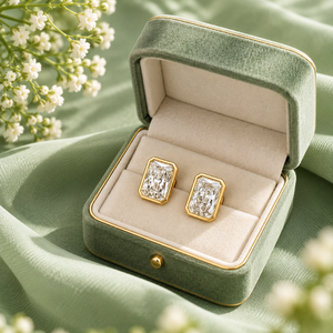 ต่างหูเพชรทรงเรเดียนท์คัทที่เพาะเลี้ยงในห้องปฏิบัติการ |   ทองคำ 14K แบบโซลิแทร์ |   เครื่องประดับชั้นดี 2.00 กะรัต VS1 สี D สำหรับผู้หญิง ของขวัญแต่งงาน OEM - Product Image 4