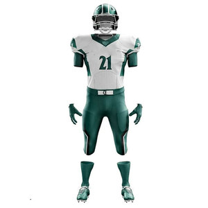 American Football Match Uniform Set with Protective Helmet and Sports <b>Socks</b> 100% Polyester Eco-Friendly Four-Way Stretch - Product Image 6