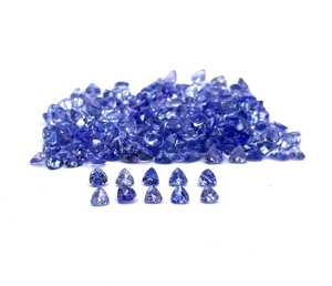 Pierres précieuses en Tanzanite naturelle, taille trilobée, 2,75 mm, pierres de Tanzanite calibrées pour la fabrication de boucles d'oreilles, vente en gros - Product Image 5