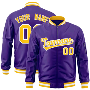 Customizable Red Varsity Jacket Men's Preppy Style Embroidered Team Name Number Front Back Personalized Polyester Autumn Wear - Product Image 6
