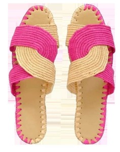 Chaussures marocaines en raphia, pantoufles en raphia, cadeau d'anniversaire, pantoufles traditionnelles en raphia, babouches en raphia, cadeau pour elle, raphia fait main - Product Image 1
