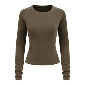 Sweat-shirts à col rond surdimensionnés avec logo personnalisé imprimé, 100% coton, sweat-shirt surdimensionné épais, lavage à l'acide, streetwear - Product Image 1