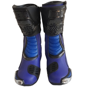High Quality Custom Color Keven Impex Motorbike Genuine Leather Racing <b>Boots</b>-Summer Windproof Flame-Retardant Waterproof - Product Image 1