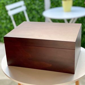 Luxury Wooden Box Set Handcrafted Food Container <b>Rectangular</b> Minimalist Design Dishwasher Safe Steamable 1 Layer Storage Box - Product Image 3