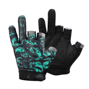 Gants de pêche à la mouche personnalisés en gros, sans doigts, protection solaire UV50+, pour hommes et femmes, respirants - Product Image 4