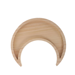 Bandeja de madera con forma de luna y estrella para servir comida, queso, pan, té, café, bandeja decorativa para joyas, llaves, velas - Product Image 3