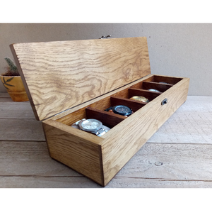 Boîte à montres en bois en gros, coffret de rangement pour 3 montres, boîte à montres de luxe en bois de haute qualité et très demandée - Product Image 4