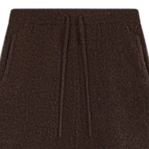 Pantalones Jogger de Punto con Pierna Ancha, Cintura Elástica Marrón, Estilo Casual para Descansar, Unisex, Ajuste Cómodo, Fabricante OEM, Calidad Premium - Product Image 3