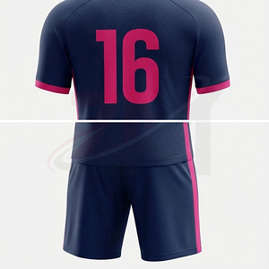 ชุดฟุตบอล ชุดกีฬาฟุตบอล แห้งเร็ว ระบายอากาศได้ดี เสื้อและกางเกงขาสั้น สำหรับสโมสร โรงเรียน ทีม รับผลิตแบบ OEM ODM - Product Image 4