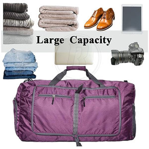 Durable Material Gym Training Nylon Zipper Duffle <b>Bags</b> Lightweight Eco-Friendly Foldable Adjustable Strap Men's Hot Sale Made - Product Image 6