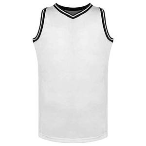 Camisetas Deportivas sin Mangas con Cuello en V, Color Blanco, Ropa Deportiva para Exteriores, Camisetas de Baloncesto, Servicio OEM ODM de Alta Calidad, MOQ Bajo - Product Image 1