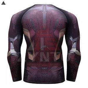 Factory Sale <b>Custom</b> OEM <b>Design</b> Men's <b>Compression</b> MMA Rash Guards <b>Custom</b> Sublimated Printed Rash Guard - Product Image 2