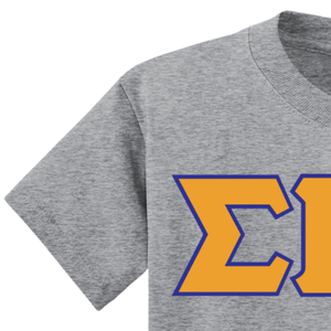 T-shirt brodé personnalisé avec les trois lettres grecques Sigma Gamma Rho, en coton, style décontracté, mode universitaire, streetwear, vente en gros - Product Image 4