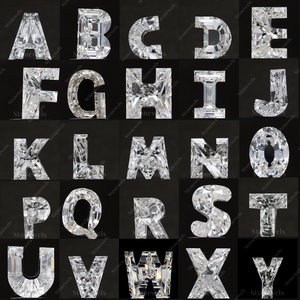 Lettre K Forme Lâche Prix de gros DEF VVS VS1 1CT HPHT CVD IGI GIA Diamant Alphabet synthétique cultivé en laboratoire certifié pour bijoux - Product Image 4