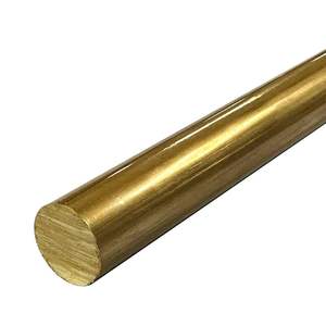 Barra Redonda de Latón Sólido para Uso Industrial, Artesanal, de Ingeniería y Mecanizado, Barra Metálica Resistente a la Corrosión y Duradera - Product Image 1