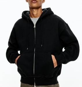 Sudadera con Capucha para Hombre, Suave al Tacto, Forro Polar Cepillado, Cálida para Invierno, Lisa, Informal, para Uso Diario - Product Image 2