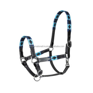 Polo à selle anglaise en cuir argentin licou pour cheval équipement de cheval de haute qualité design personnalisé licous colorés en fil ciré - Product Image 4
