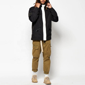 Ensemble veste de ski noire et pantalon cargo pour homme, imperméable 10 000 mm, coupe-vent, à capuche, pour snowboard, streetwear, hiver, ski en plein air - Product Image 5