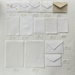 Hojas de Papel Premium con Borde Decorativo y Sobres Hechos a Mano para Invitaciones, Papelería, Manualidades, Empaque y Regalos - Product Image 2