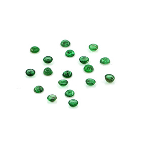 Esmeraldas naturales de Zambia calibradas en forma de cabujón de 2.5 mm, piedras preciosas sueltas para la fabricación de joyería, listas para usar. - Product Image 5
