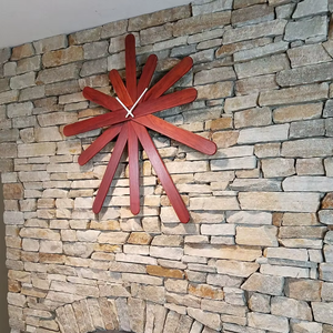 Reloj de pared marrón, reloj de madera, reloj de madera natural, reloj de pared con rodajas de madera, reloj de pared con tronco de árbol, reloj de madera moderno, reloj de pared grande - Product Image 3