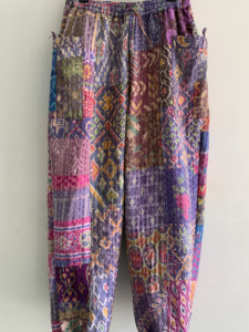 Wholesale Lot Handmade Cotton Vintage Kantha Pants Indian <b>Boho</b> Unisex <b>Trousers</b> Breathable Eco-Friendly Winter Drawstring Closure - Product Image 4