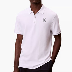 Fermeture éclair légère pour chemises pour hommes, motif uni, tissu tricoté, design confortable, matière douce, idéale pour une utilisation toute la journée - Product Image 1
