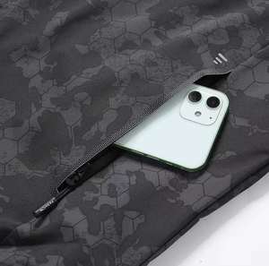 Custom Unisex Lightweight Canvas Bomber Jacket with Crew Neck Formal <b>Camouflage</b> Pattern 100% Polyester Zipper Closure for Spring - Product Image 4