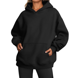 Sudadera de Mujer con Capucha, Estampada y Personalizada, Informal, Holgada, con Forro Polar, Tejida, 100% Algodón, Mangas Largas - Product Image 4