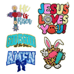 Muestra gratuita de parche de resina bordado termoadhesivo de alta calidad, hecho a mano y personalizado para sombrero - Product Image 1