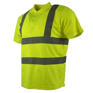 เสื้อโปโลสะท้อนแสงสำหรับงานก่อสร้าง ระดับความปลอดภัย Class 2 แขนสั้น เสื้อยืดความปลอดภัยสูง รับผลิตแบบ OEM ODM ขายส่ง - Product Image 3
