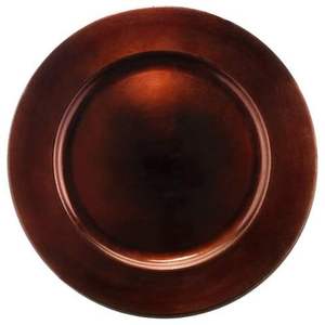 Round Metal Charger Plate Solid Minimalist Design Dinnerware Table Setting Dish - Product Image 3