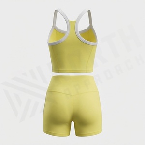 Conjunto de Yoga sin Costuras para Mujer, Tela Cepillada, Ajuste Ceñido, Secado Rápido, Cintura Alta, Levanta Glúteos, Traje para Gimnasio, Fitness, Entrenamiento y Running - Product Image 2