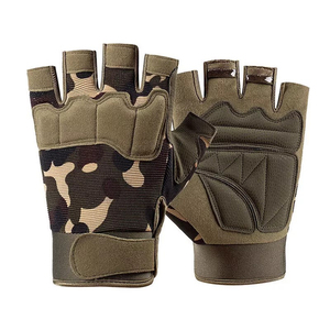 Gants de vélo en cuir souple et respirant pour le cyclisme sur route, demi-doigts, pour sports d'été en extérieur, fabriqués au Pakistan - Product Image 4
