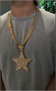 จี้ฮิปฮอปประดับเพชรโมอิสซาไนต์ทรงดาวสั่งทำพิเศษ เงินแท้ 925 ชุบทอง 14K ได้รับการรับรองจาก GRA สำหรับใส่ในงานปาร์ตี้สำหรับทุกเพศ - Product Image 2